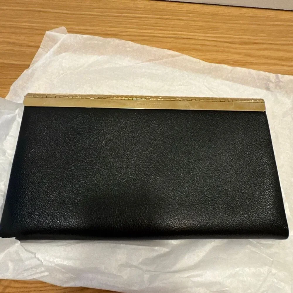 Jimmy Choo Leather Clutch Black